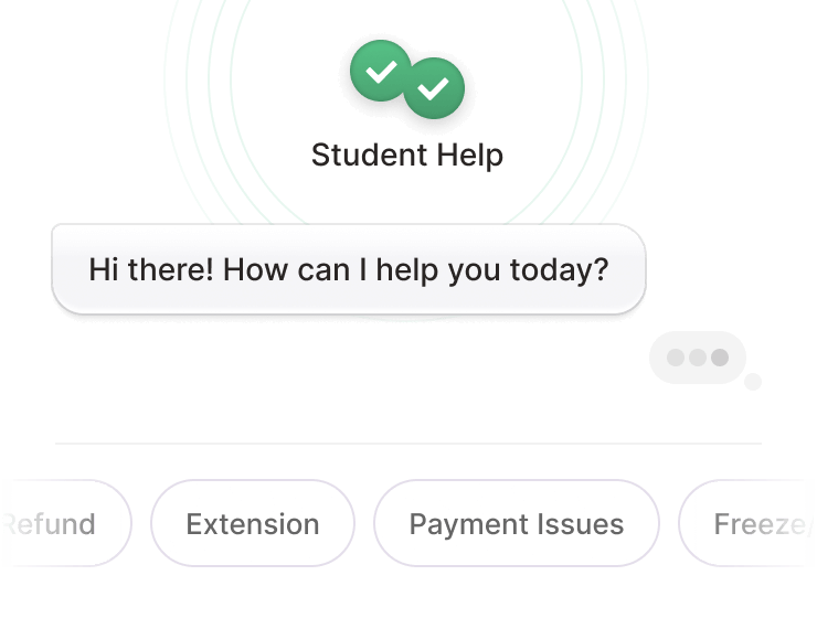 Quick AI help, and help from a real human when you really need it